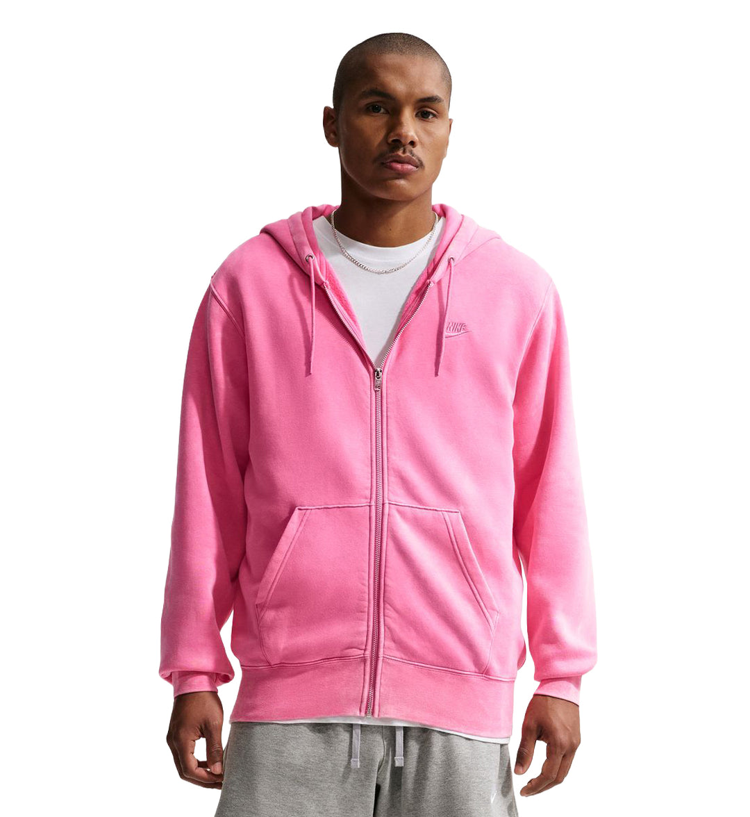 Nike Club Men’s Full-Zip Fleece Hoodie “PINKSICLE/PINKSICLE” (IQ6422-684)