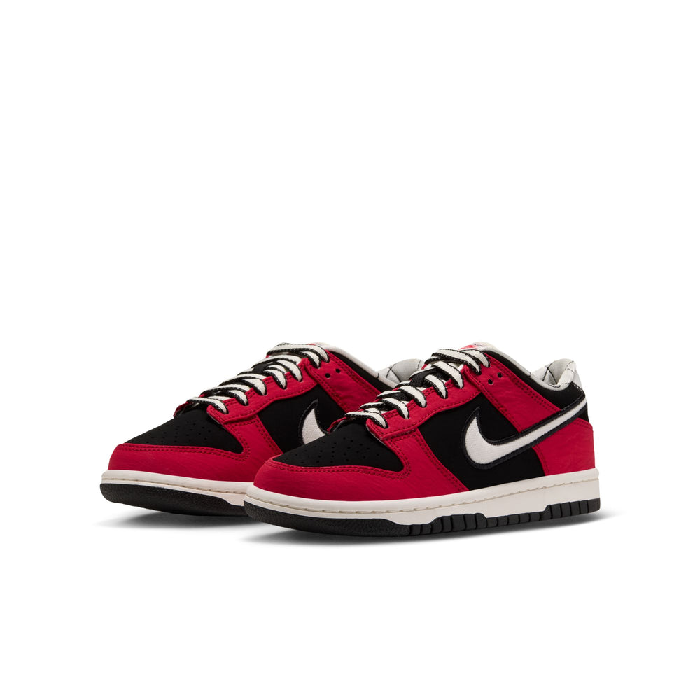 Nike Dunk Low LV8 GS Black Sail University Red IQ6535-016 | Pro Feet