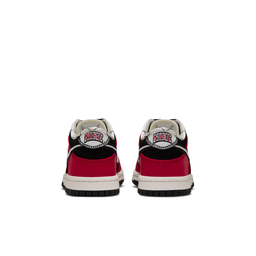 Nike Dunk Low LV8 GS Black Sail University Red IQ6535-016 | Pro Feet