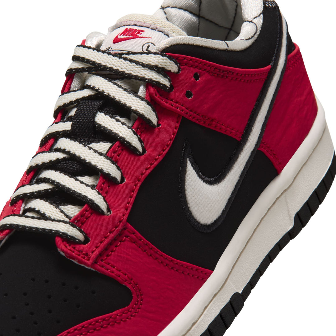 Nike Dunk Low LV8 GS Black Sail University Red IQ6535-016 | Pro Feet