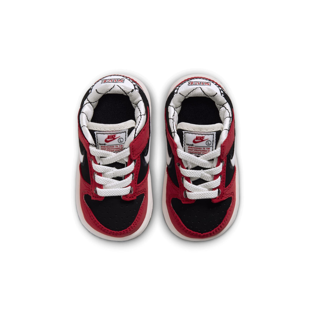 Nike Dunk Low LV8 TD Black Sail University Red IQ6539-016 | Pro Feet