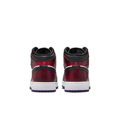 Air Jordan 1 Mid SE GS True Red/Black-White-Court Purple (IQ9700-611)