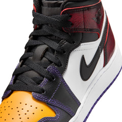 Air Jordan 1 Mid SE GS True Red/Black-White-Court Purple (IQ9700-611)