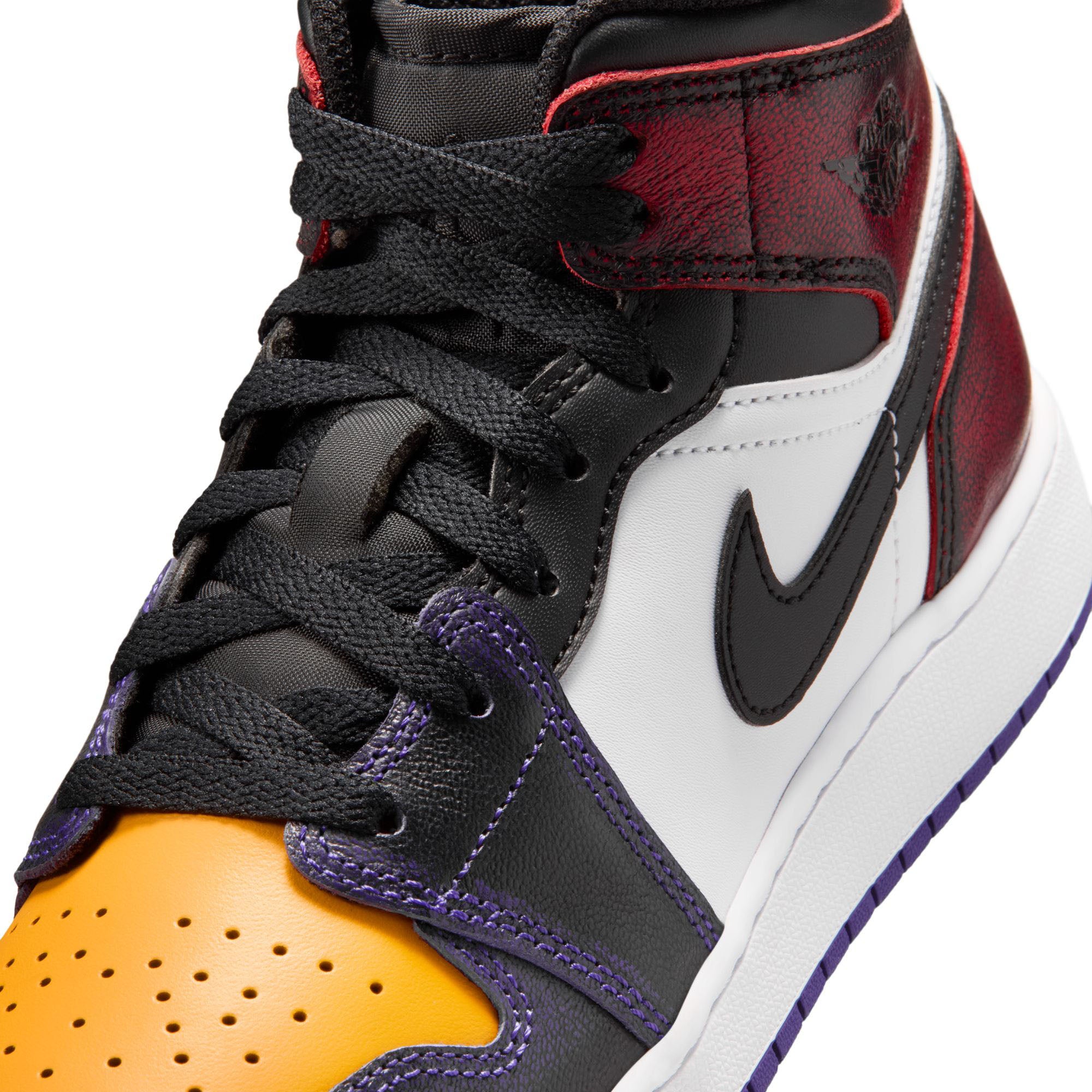 Air Jordan 1 Mid SE GS True Red/Black-White-Court Purple (IQ9700-611)