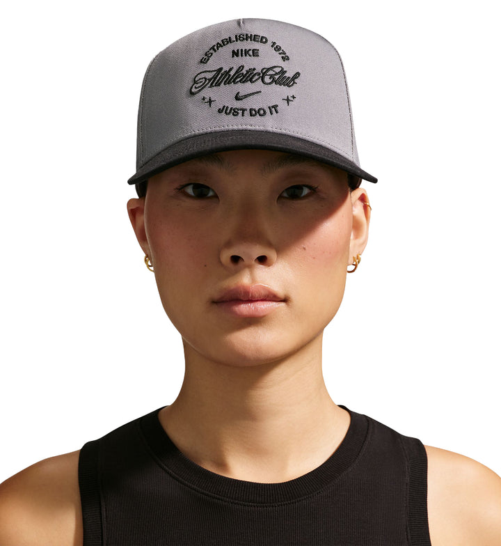 Nike Rise Structured A-Frame Cap Smoke Grey Black IR0729-084 | Pro Feet