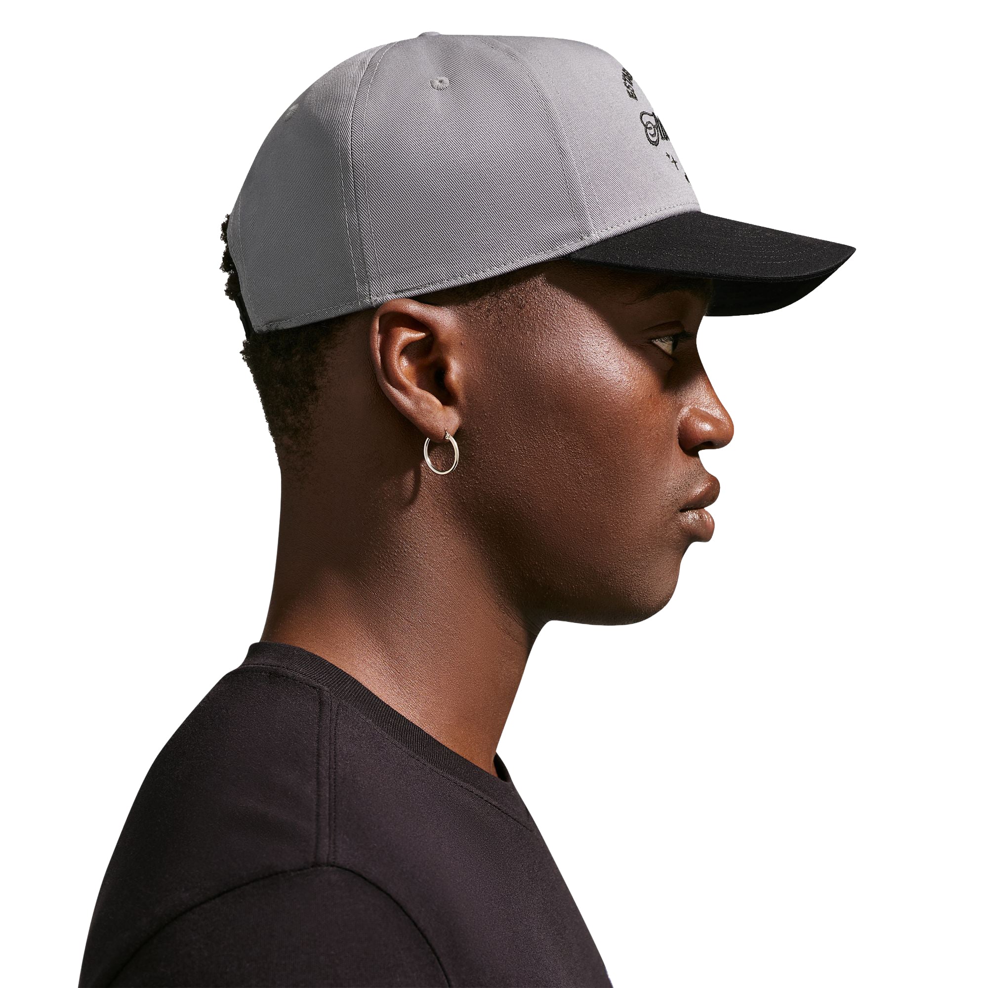 Nike Rise Structured A-Frame Cap Smoke Grey Black IR0729-084 | Pro Feet