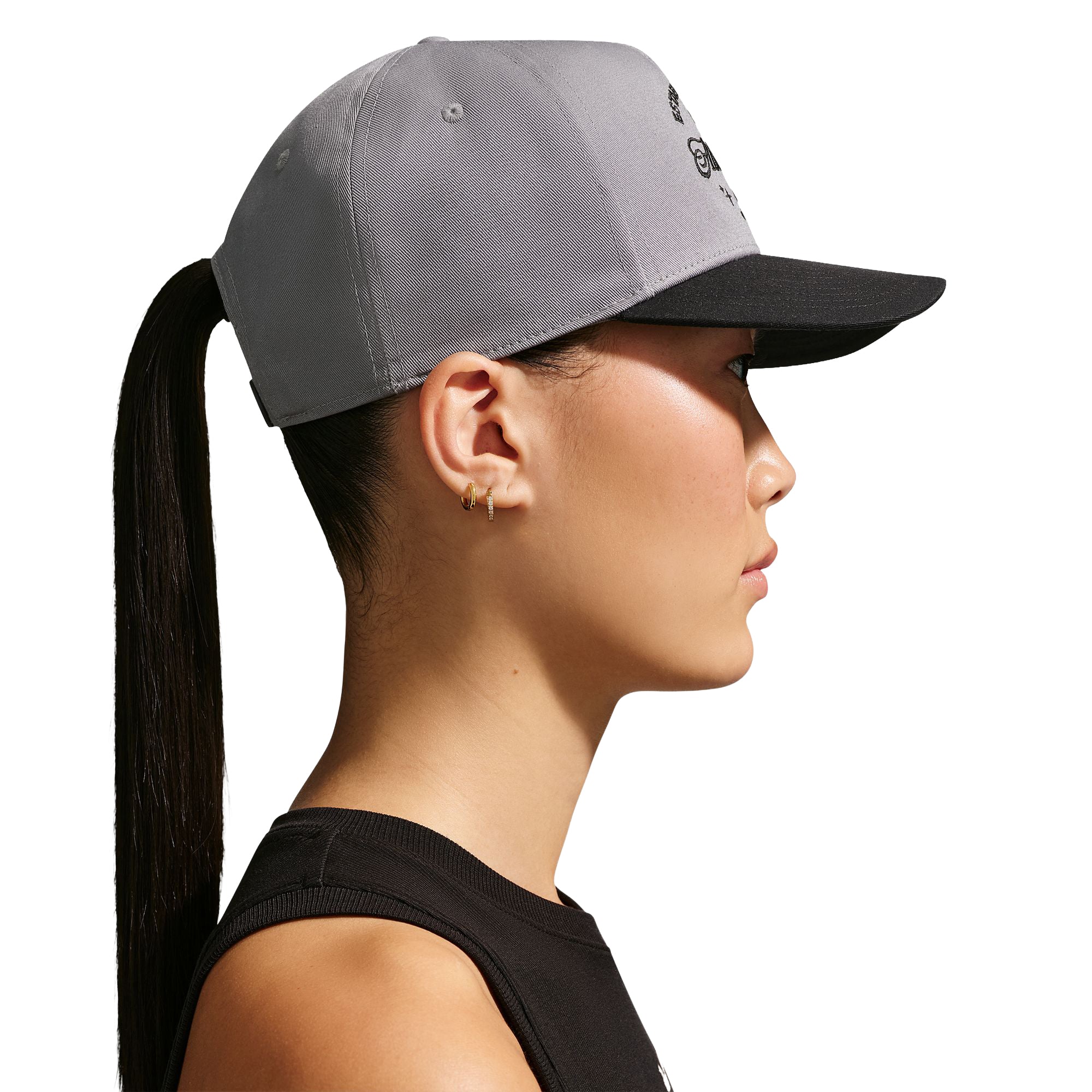 Nike Rise Structured A-Frame Cap Smoke Grey Black IR0729-084 | Pro Feet