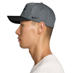 Nike Rise Structured A-Frame Cap Smoke Grey Black IR0729-084 | Pro Feet