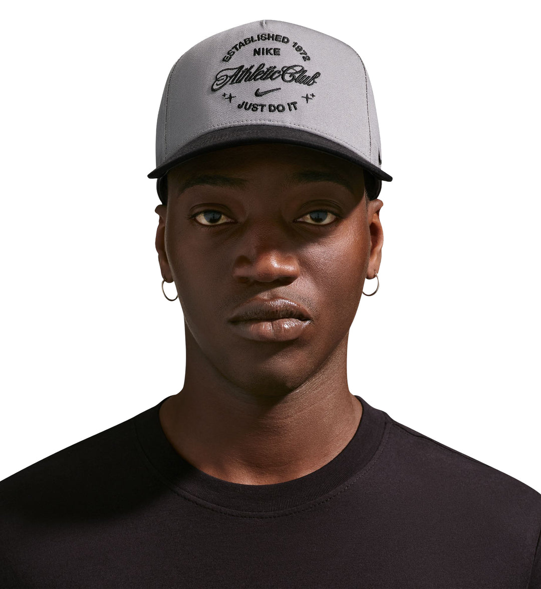 Nike Rise Structured A-Frame Cap Smoke Grey Black IR0729-084 | Pro Feet