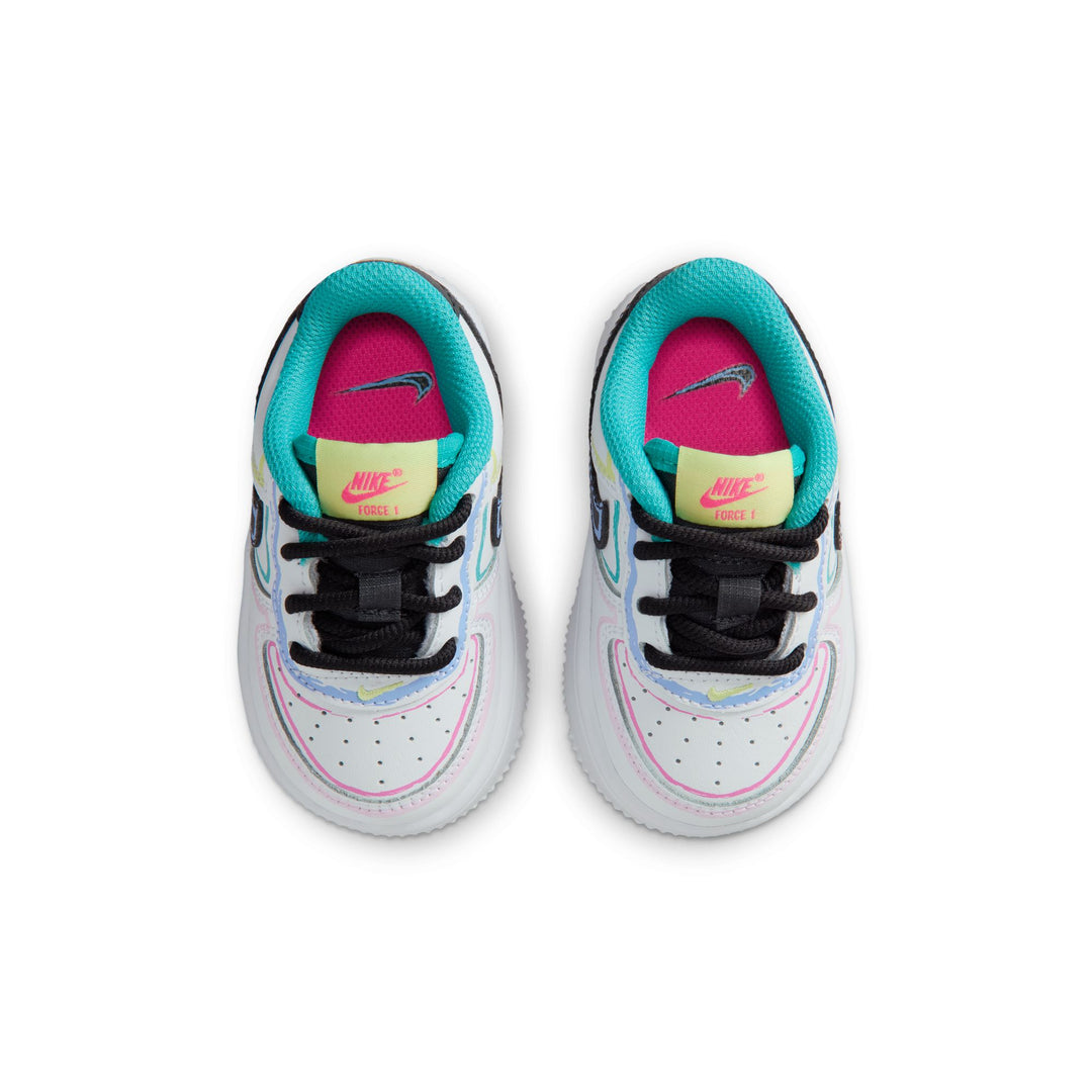 Nike Force 1 TD White Hyper Pink Dusty Cactus IR1822-100 | Pro Feet