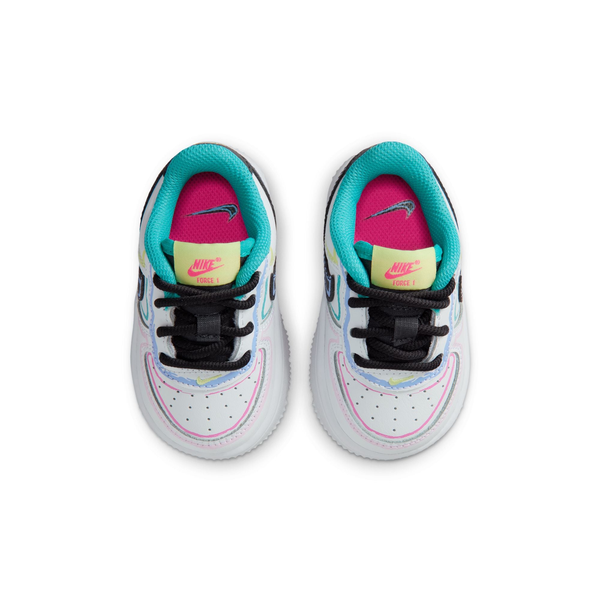 Nike Force 1 TD White Hyper Pink Dusty Cactus IR1822-100 | Pro Feet