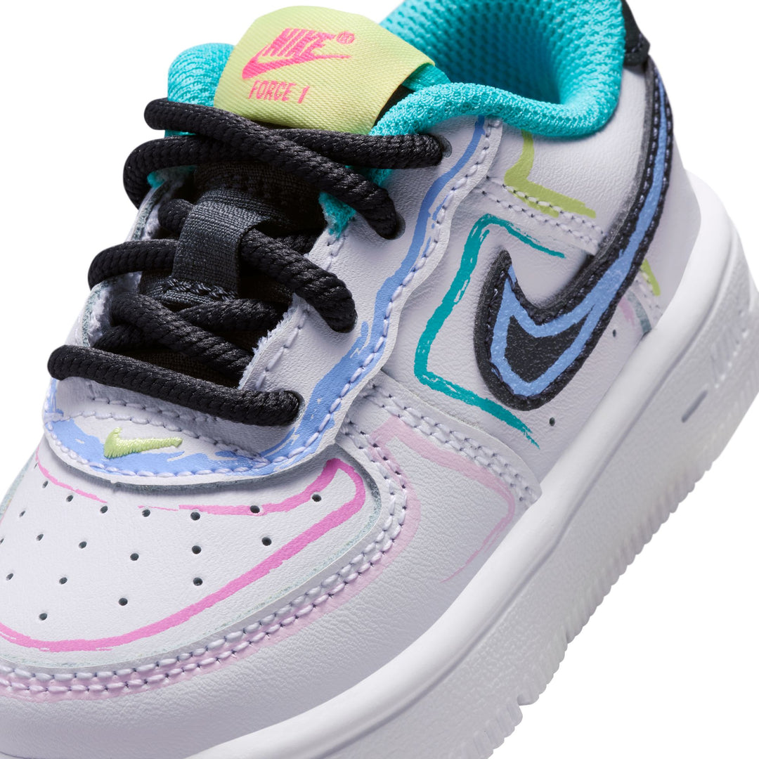 Nike Force 1 TD White Hyper Pink Dusty Cactus IR1822-100 | Pro Feet