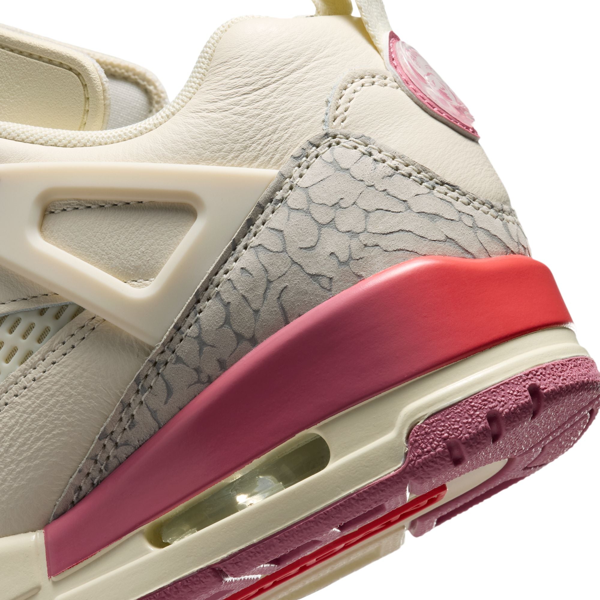 Jordan Spizike Low Women’s Shoes Pale Ivory Desert Berry Track Red IR1836-103 | Pro Feet
