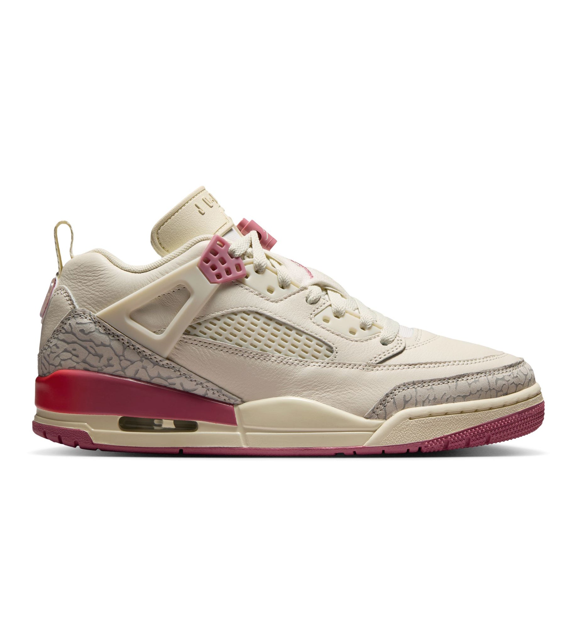 Jordan Spizike Low Women’s Shoes Pale Ivory Desert Berry Track Red IR1836-103 | Pro Feet