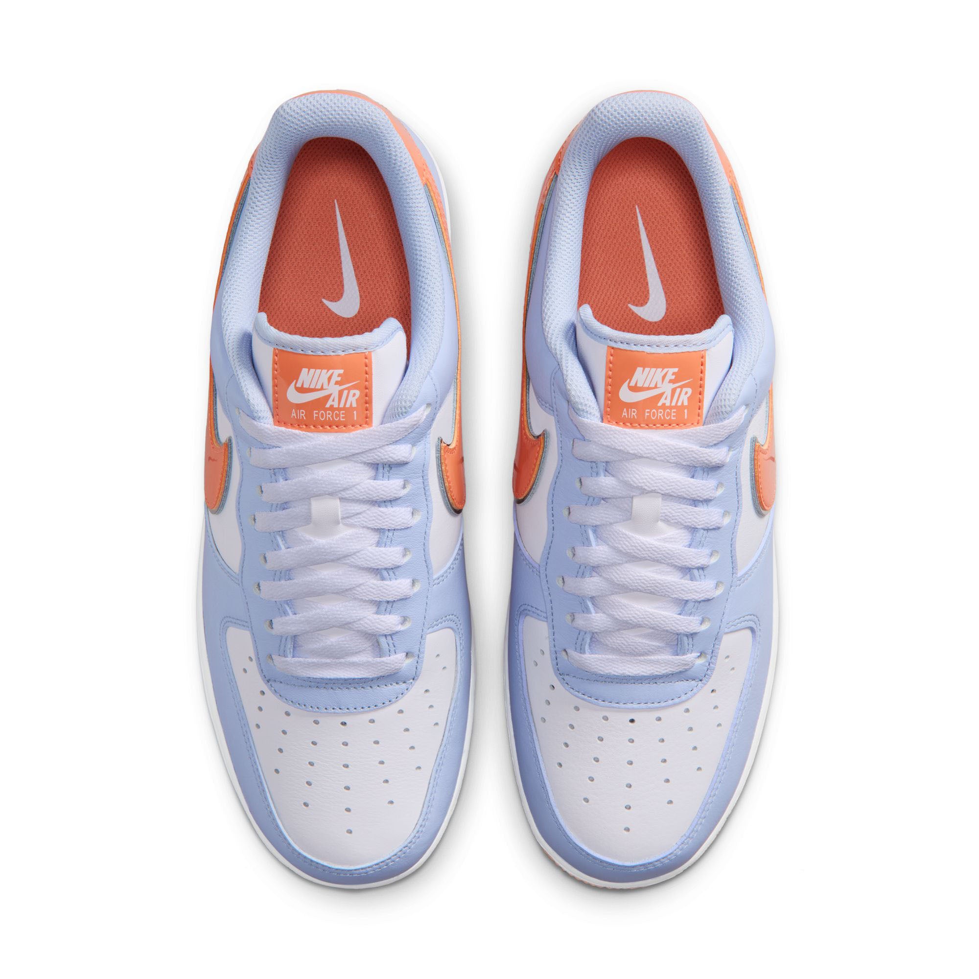 Nike Air Force 1 ’07 Hydrogen Blue Metallic Silver White | Pro Feet | IR1980-407