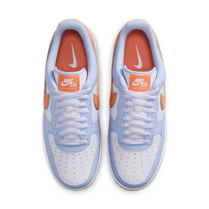 Nike Air Force 1 ’07 Hydrogen Blue Metallic Silver White | Pro Feet | IR1980-407