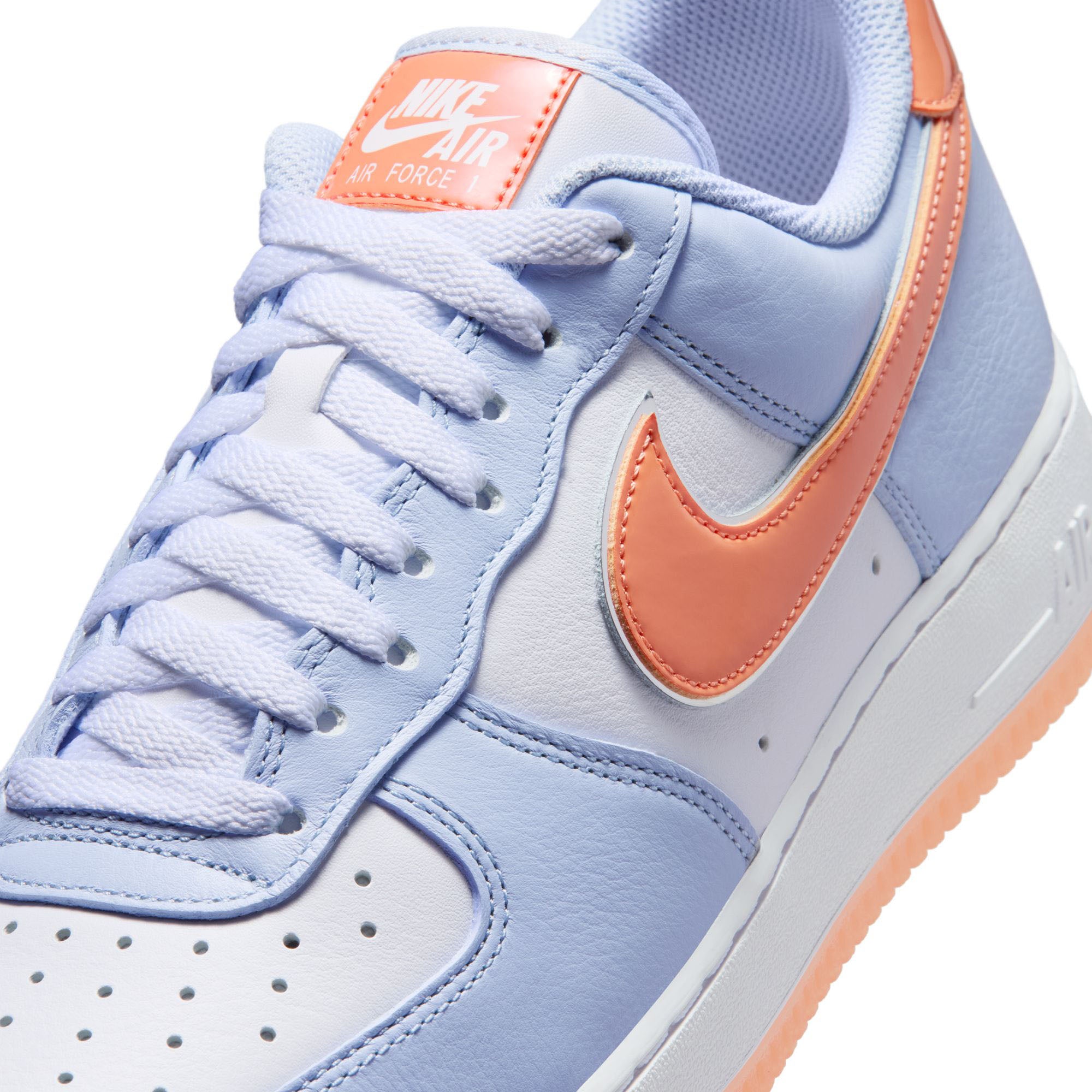 Nike Air Force 1 ’07 Hydrogen Blue Metallic Silver White | Pro Feet | IR1980-407