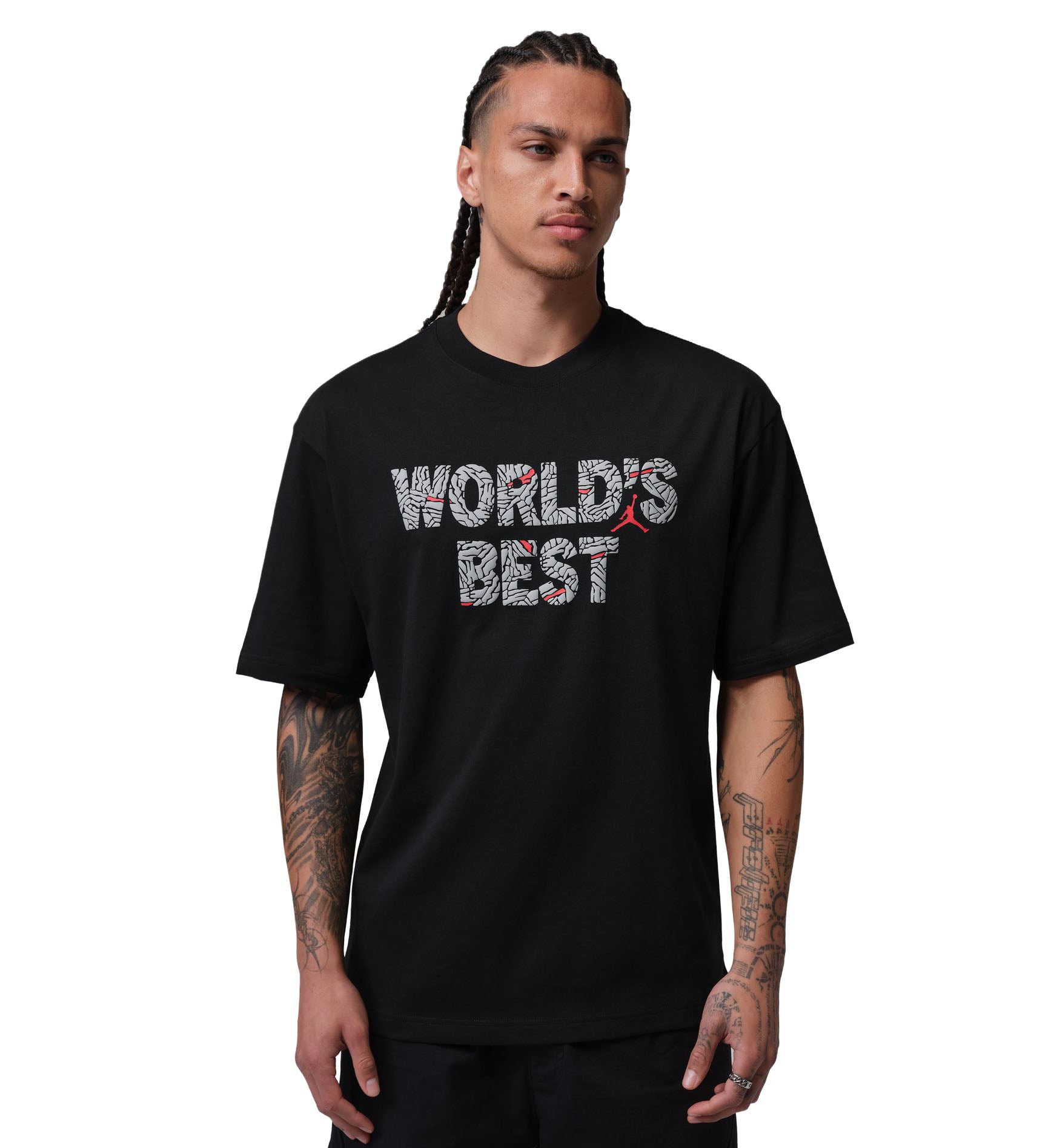 Jordan Brooklyn Men’s T-Shirt Black University Red IR2119-010 | Pro Feet