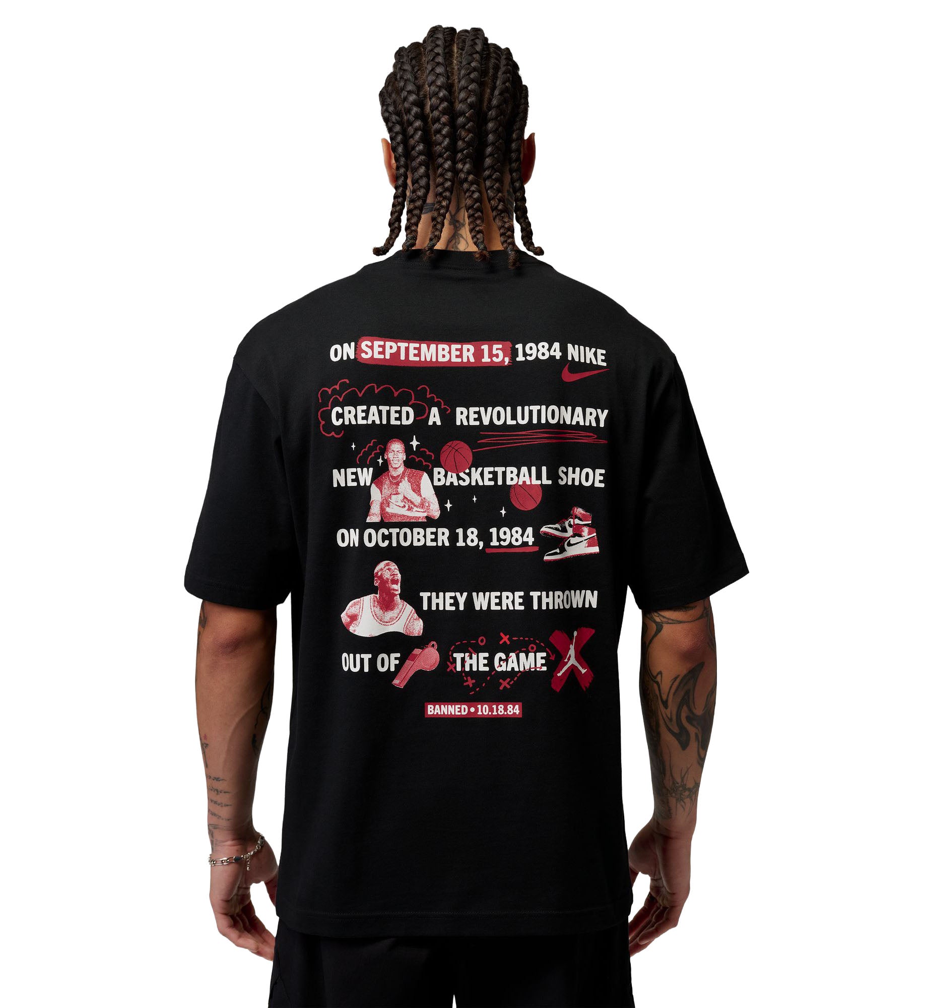 Jordan Brooklyn T-Shirt Black IR2121-010 | Pro Feet