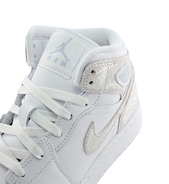 Air Jordan 1 Mid SE GS White Field Silver IR2320-100 | Pro Feet