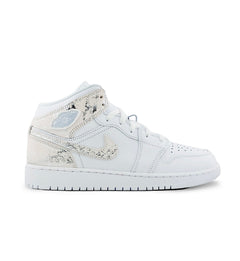 Air Jordan 1 Mid SE GS White Field Silver IR2320-100 | Pro Feet