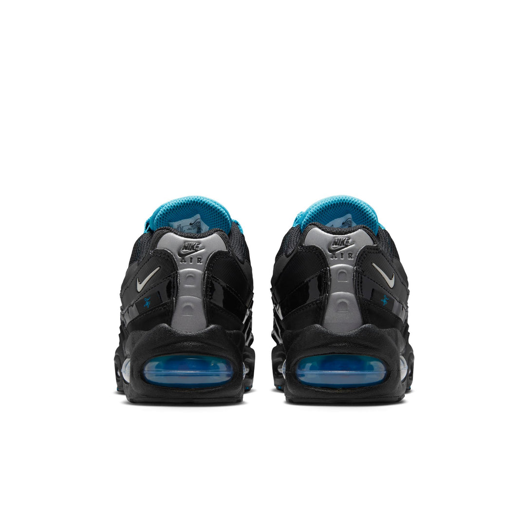 Nike Air Max 95 SE GS Black Chrome Gamma Blue Metallic Silver IR2756-001 | Pro Feet