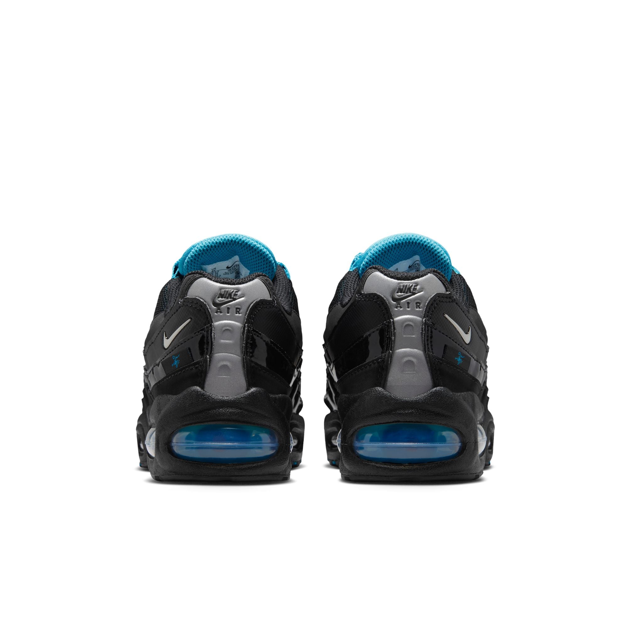 Nike Air Max 95 SE GS Black Chrome Gamma Blue Metallic Silver IR2756-001 | Pro Feet
