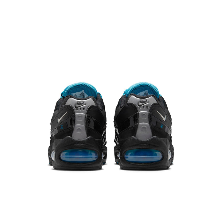 Nike Air Max 95 SE GS Black Chrome Gamma Blue Metallic Silver IR2756-001 | Pro Feet