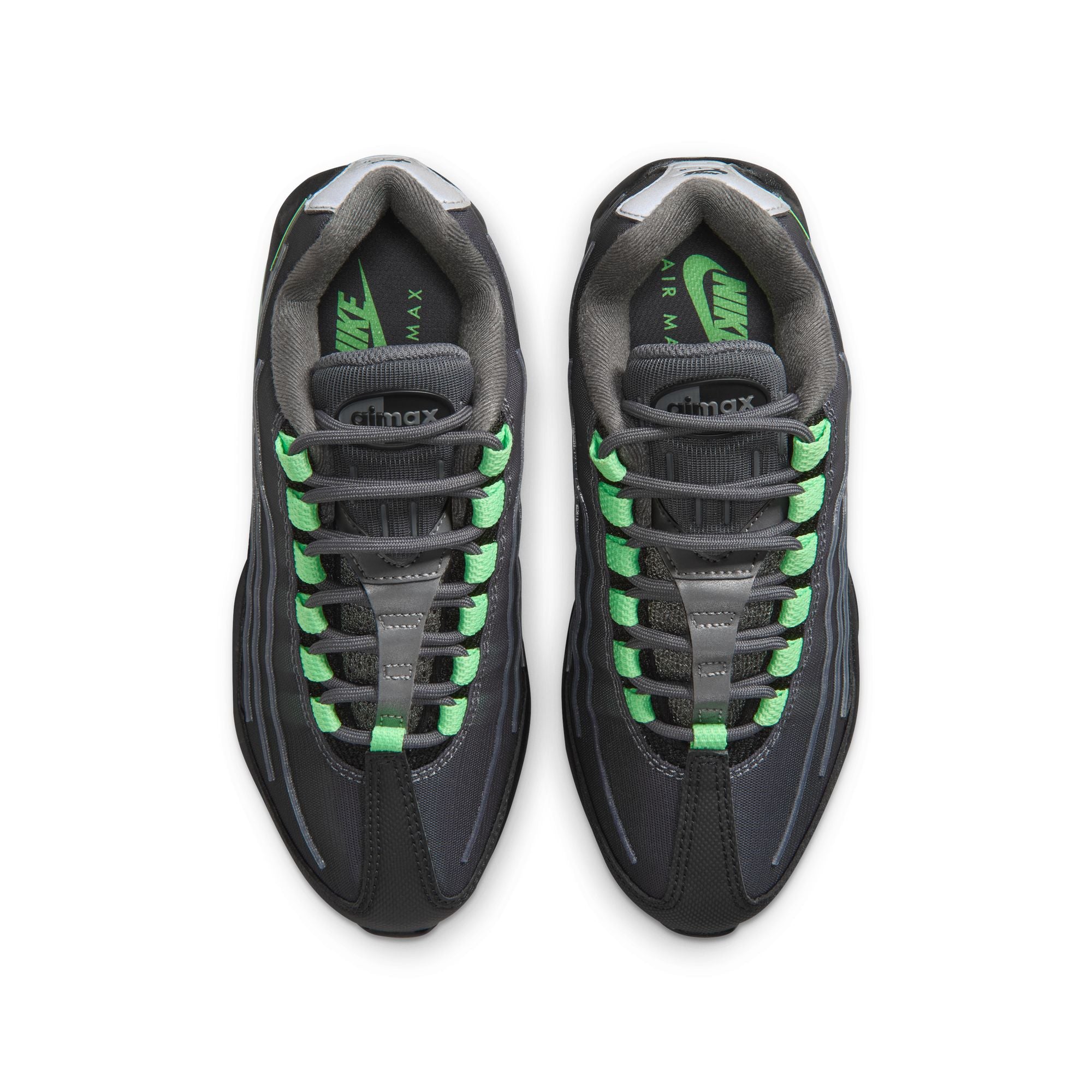 Nike Air Max 95 Big Bubble Tech GS Iron Grey Illusion Green IR4602-004 | Pro Feet