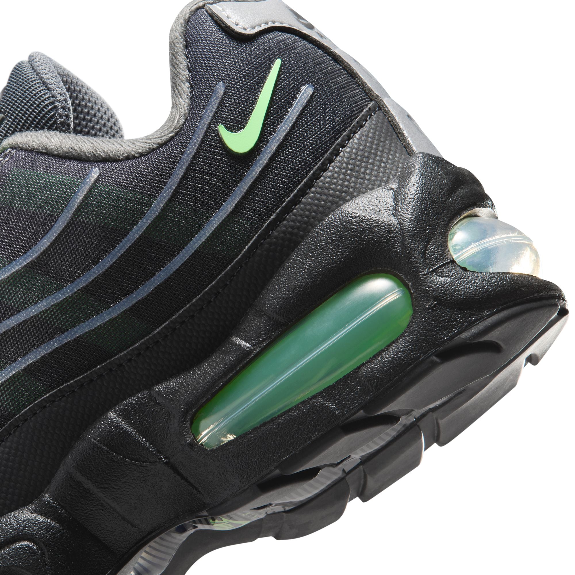 Nike Air Max 95 Big Bubble Tech GS Iron Grey Illusion Green IR4602-004 | Pro Feet