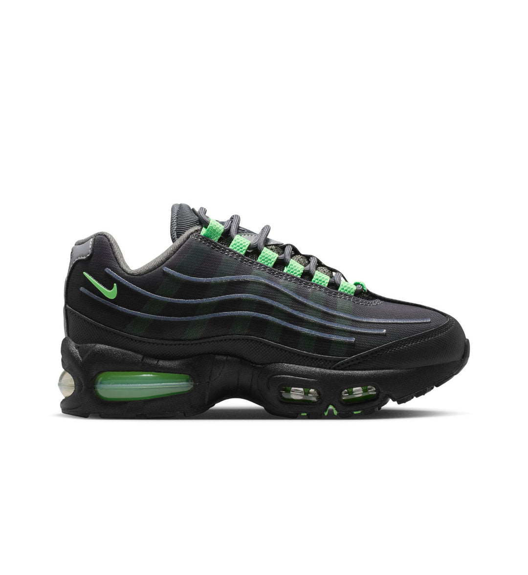 Nike Air Max 95 Big Bubble Tech GS Iron Grey Illusion Green IR4602-004 | Pro Feet