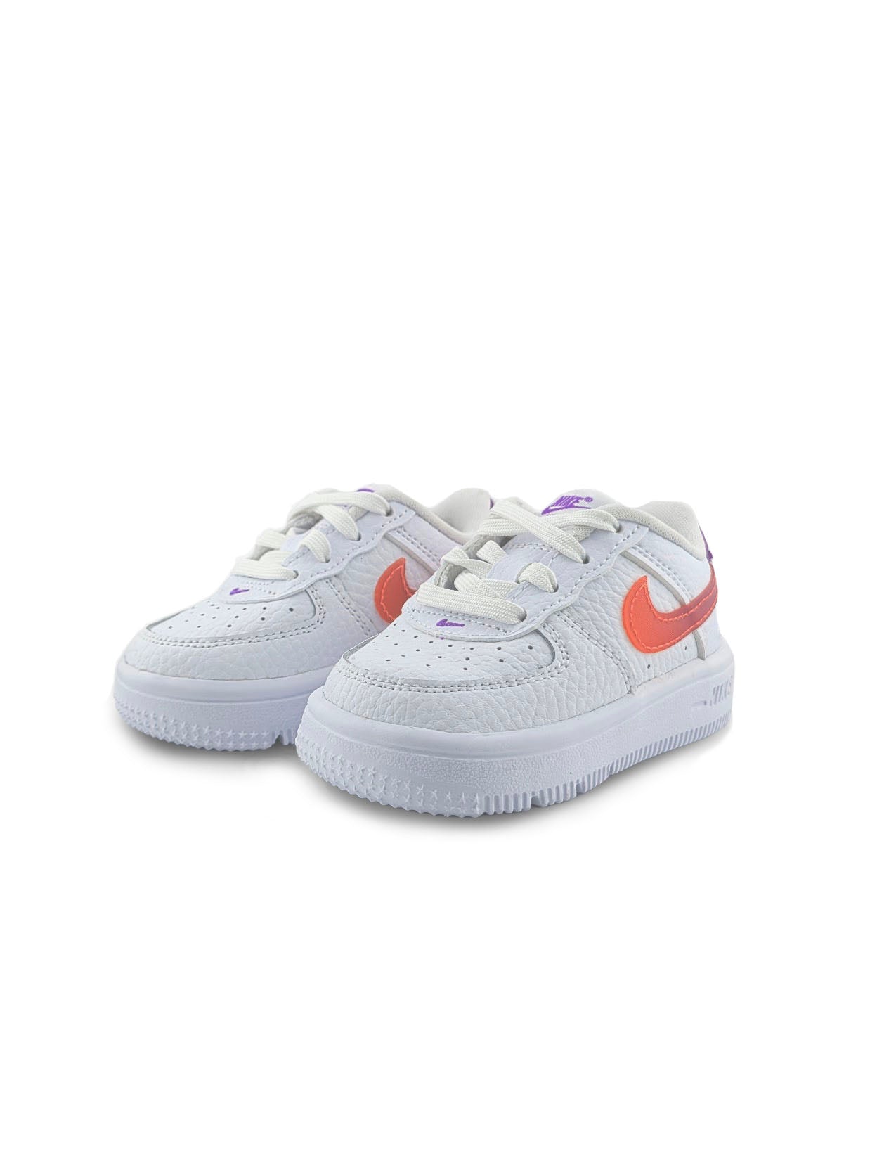 Nike Force 1 Low TD White Bright Violet Orange | Pro Feet | IR5465-100