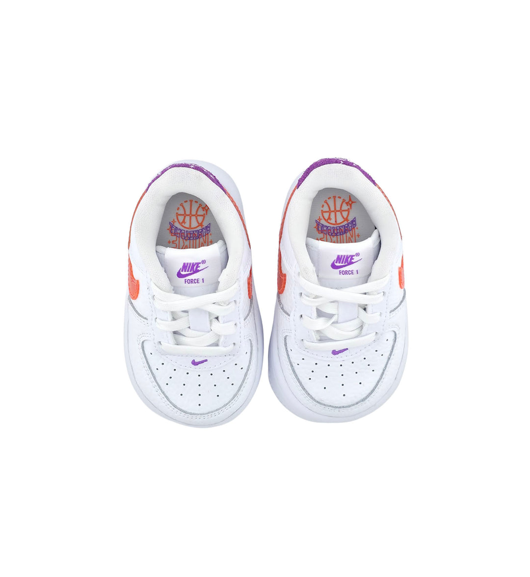 Nike Force 1 Low TD White Bright Violet Orange | Pro Feet | IR5465-100