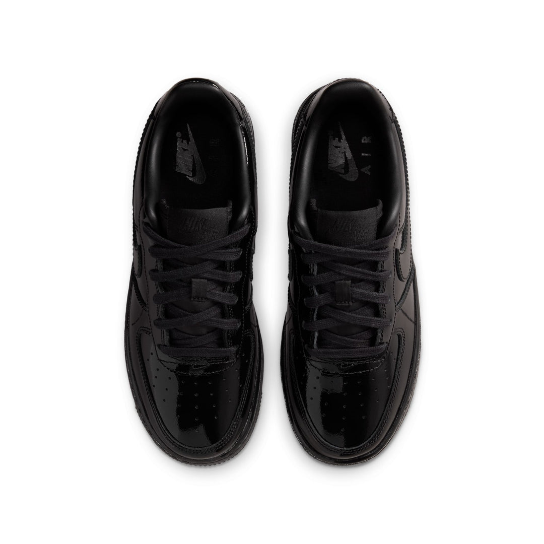 Nike Air Force 1 Low Patent Leather GS Black Black IV2448-010 | Pro Feet