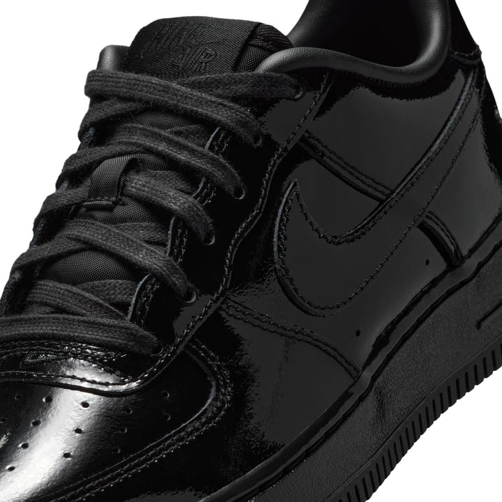 Nike Air Force 1 Low Patent Leather GS Black Black IV2448-010 | Pro Feet