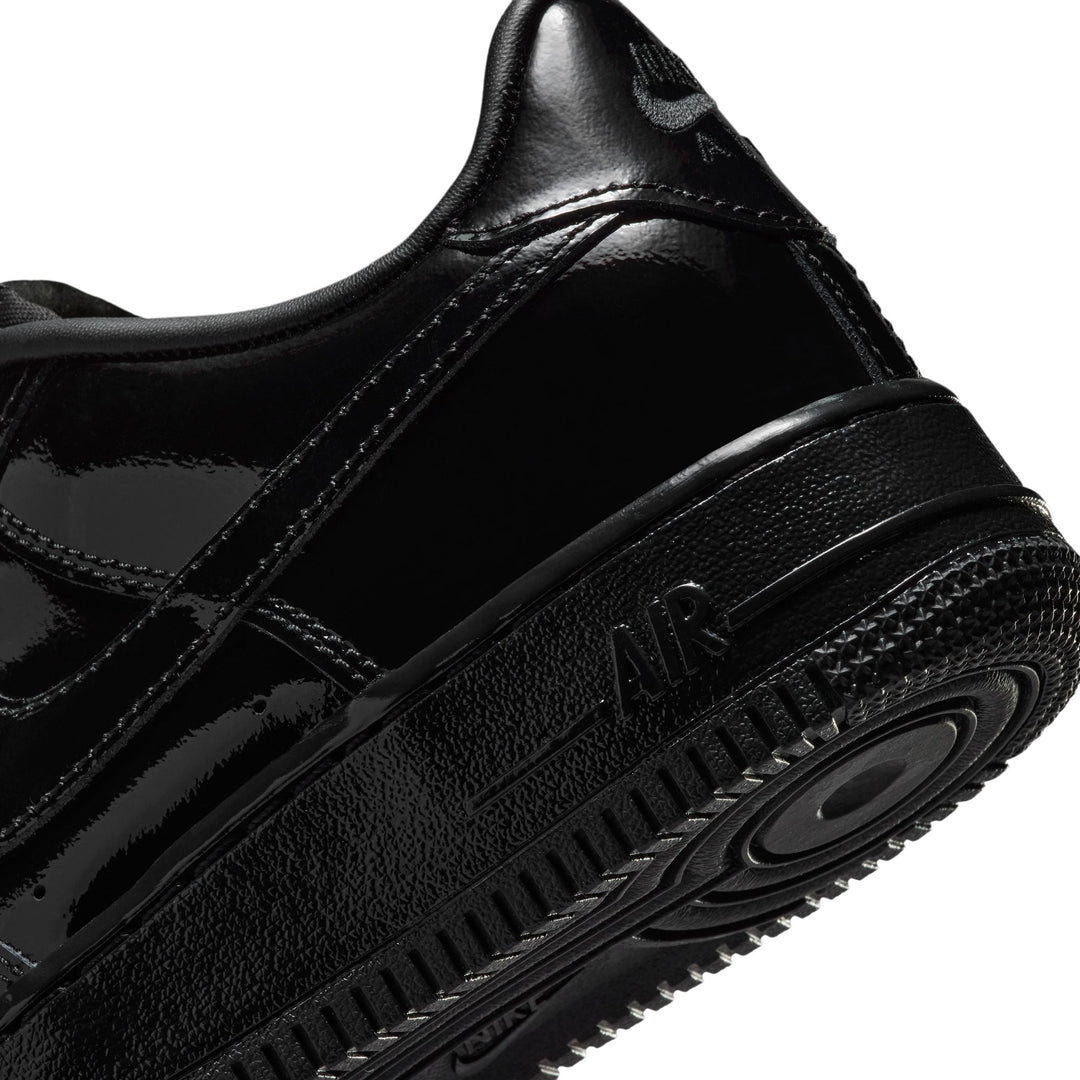 Nike Air Force 1 Low Patent Leather GS Black Black IV2448-010 | Pro Feet