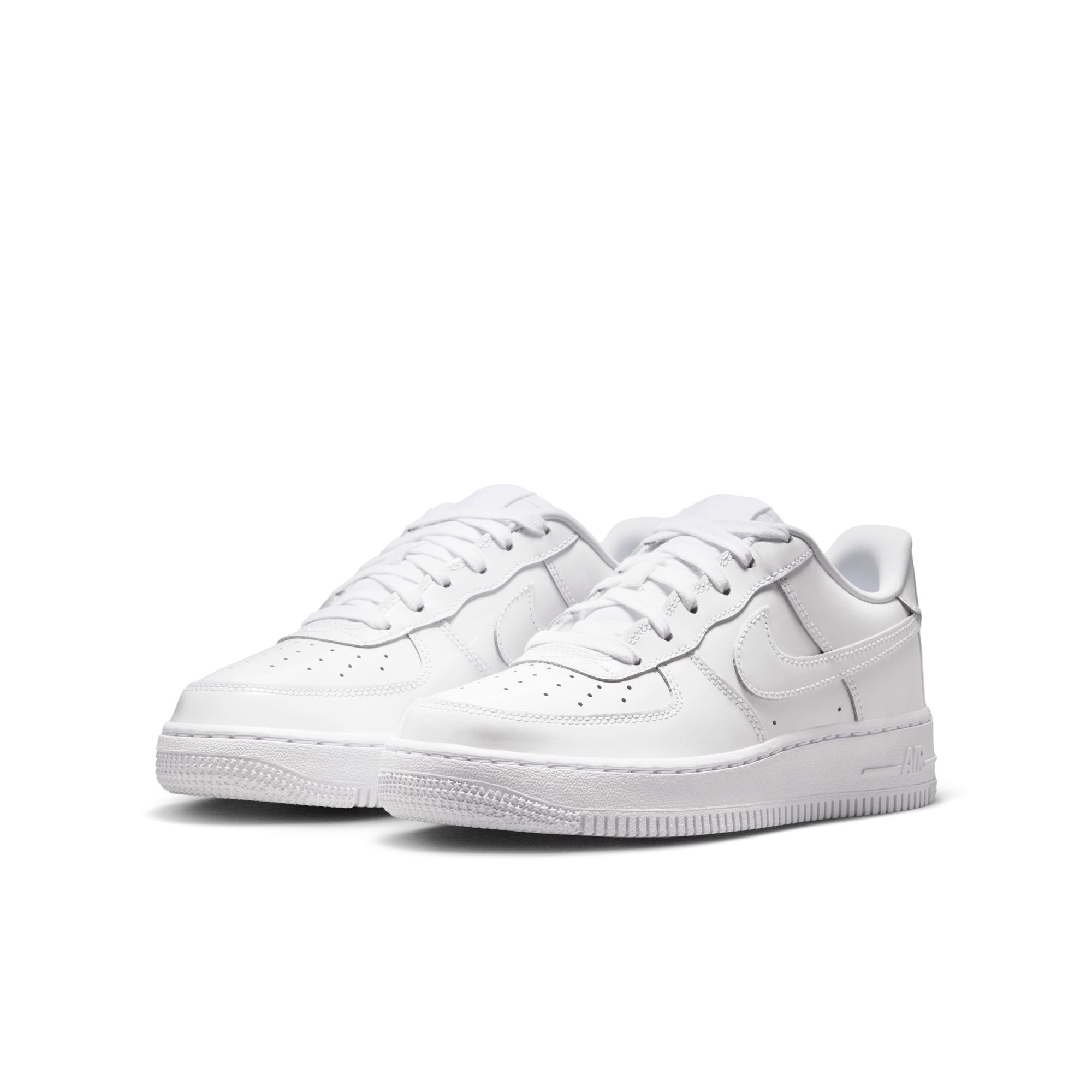 Nike Air Force 1 Low Patent Leather GS White White IV2448-100 | Pro Feet