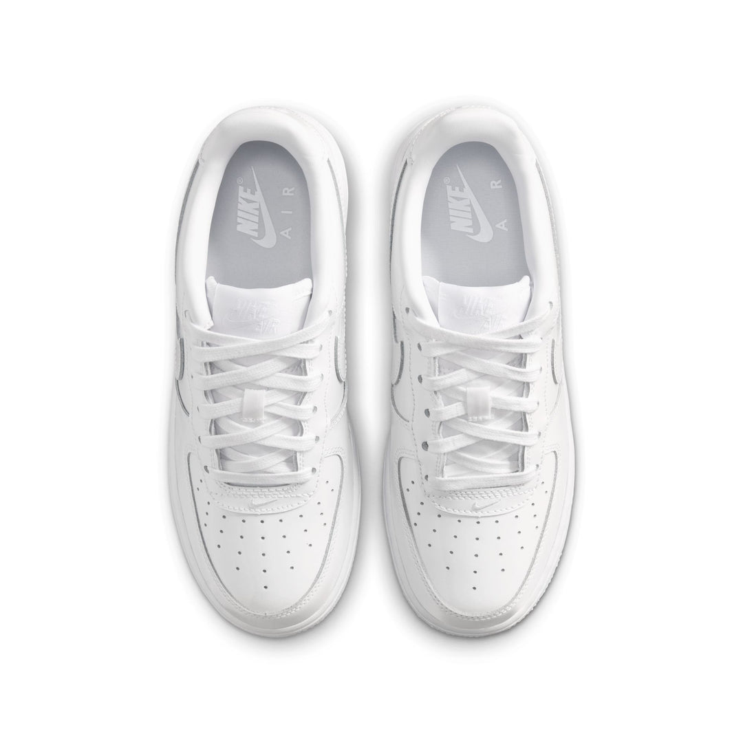 Nike Air Force 1 Low Patent Leather GS White White IV2448-100 | Pro Feet