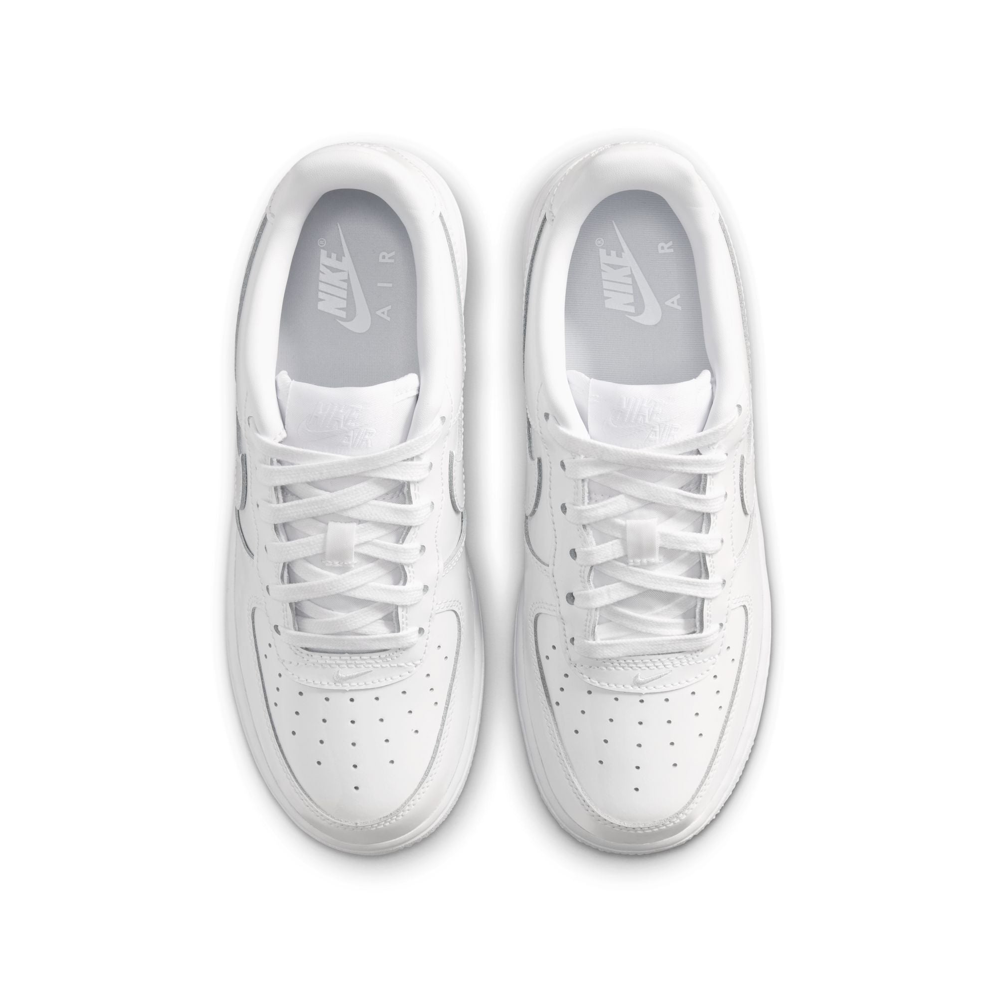 Nike Air Force 1 Low Patent Leather GS White White IV2448-100 | Pro Feet