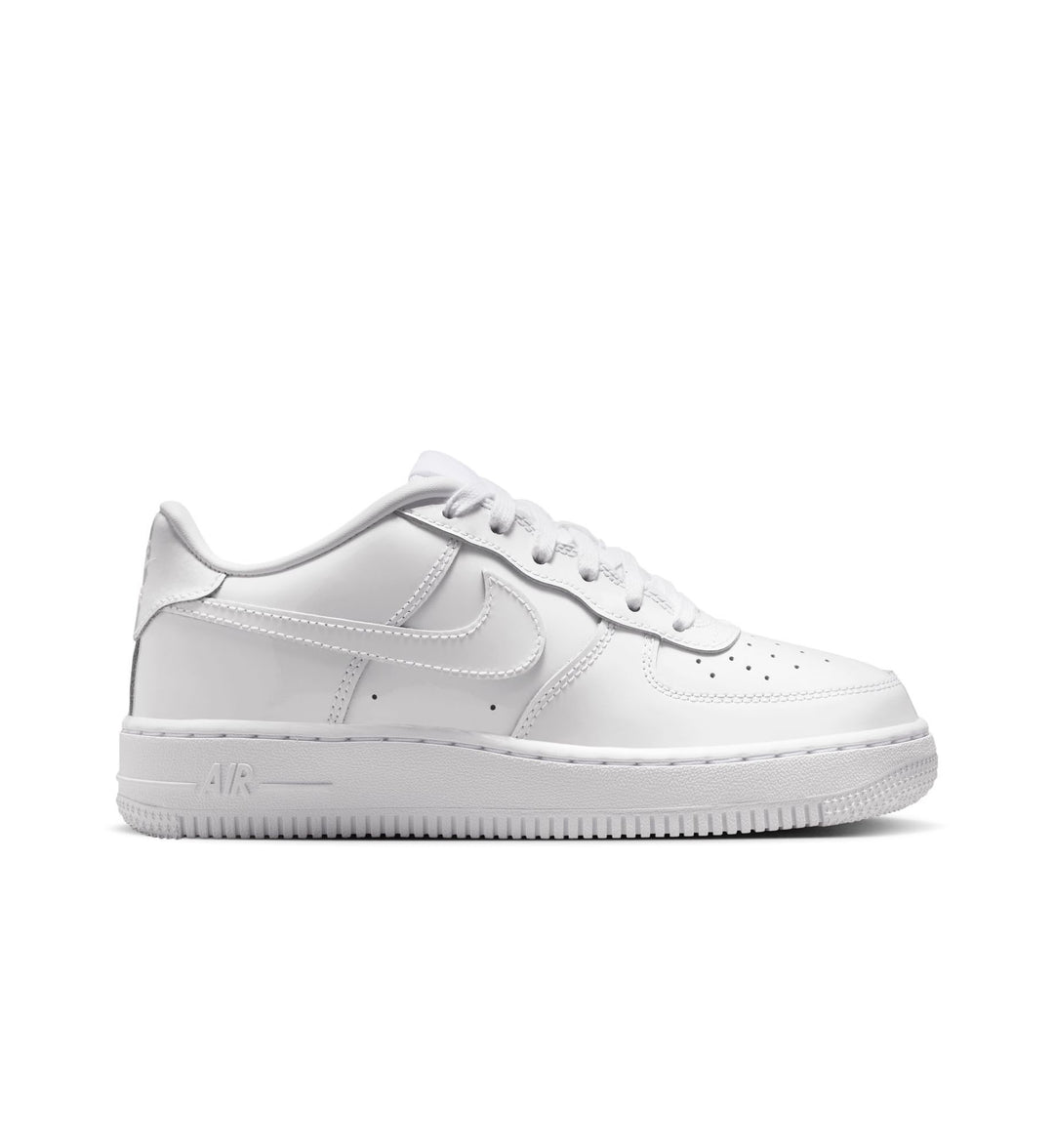 Nike Air Force 1 Low Patent Leather GS White White IV2448-100 | Pro Feet