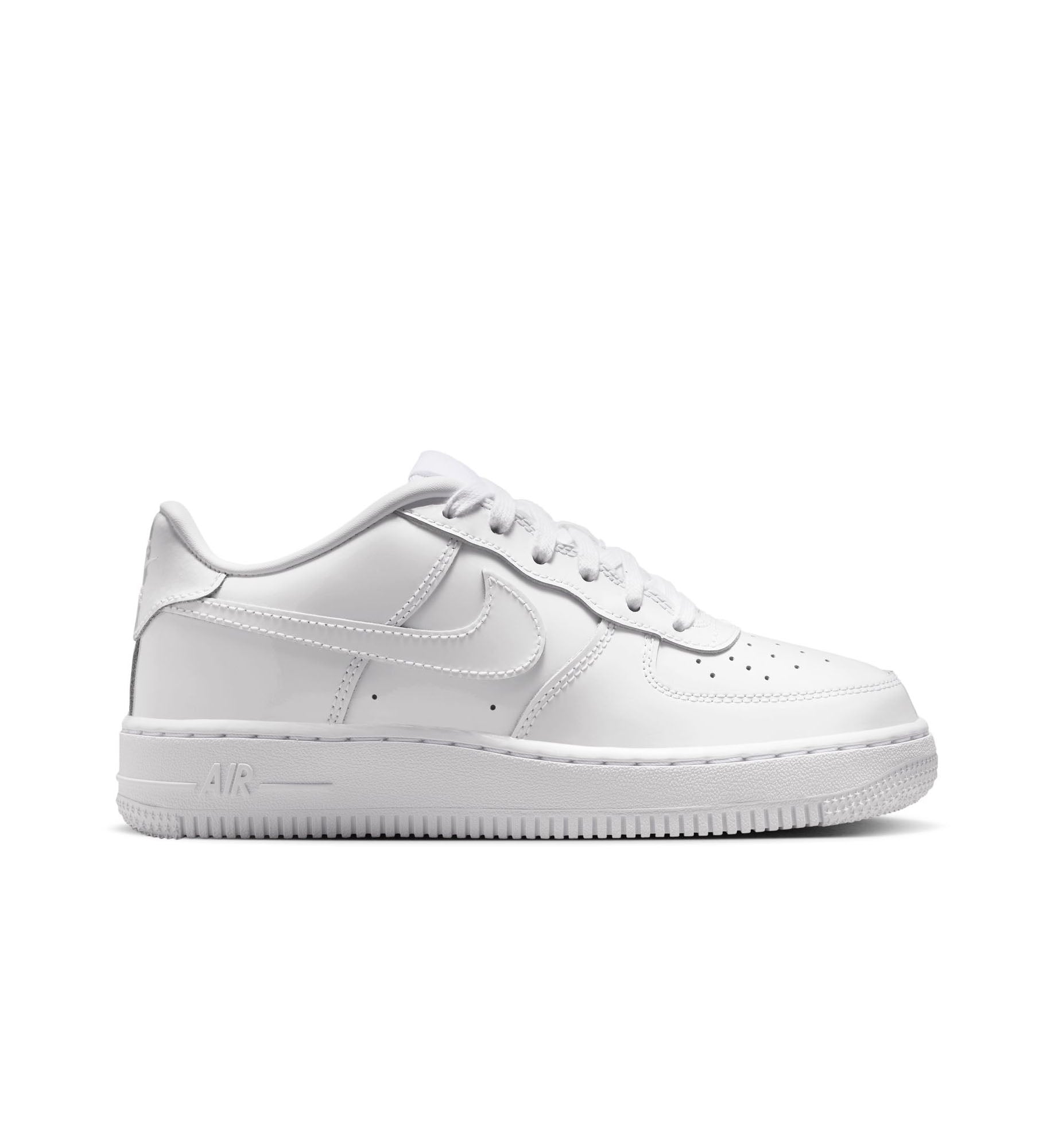 Nike Air Force 1 Low Patent Leather GS White White IV2448-100 | Pro Feet