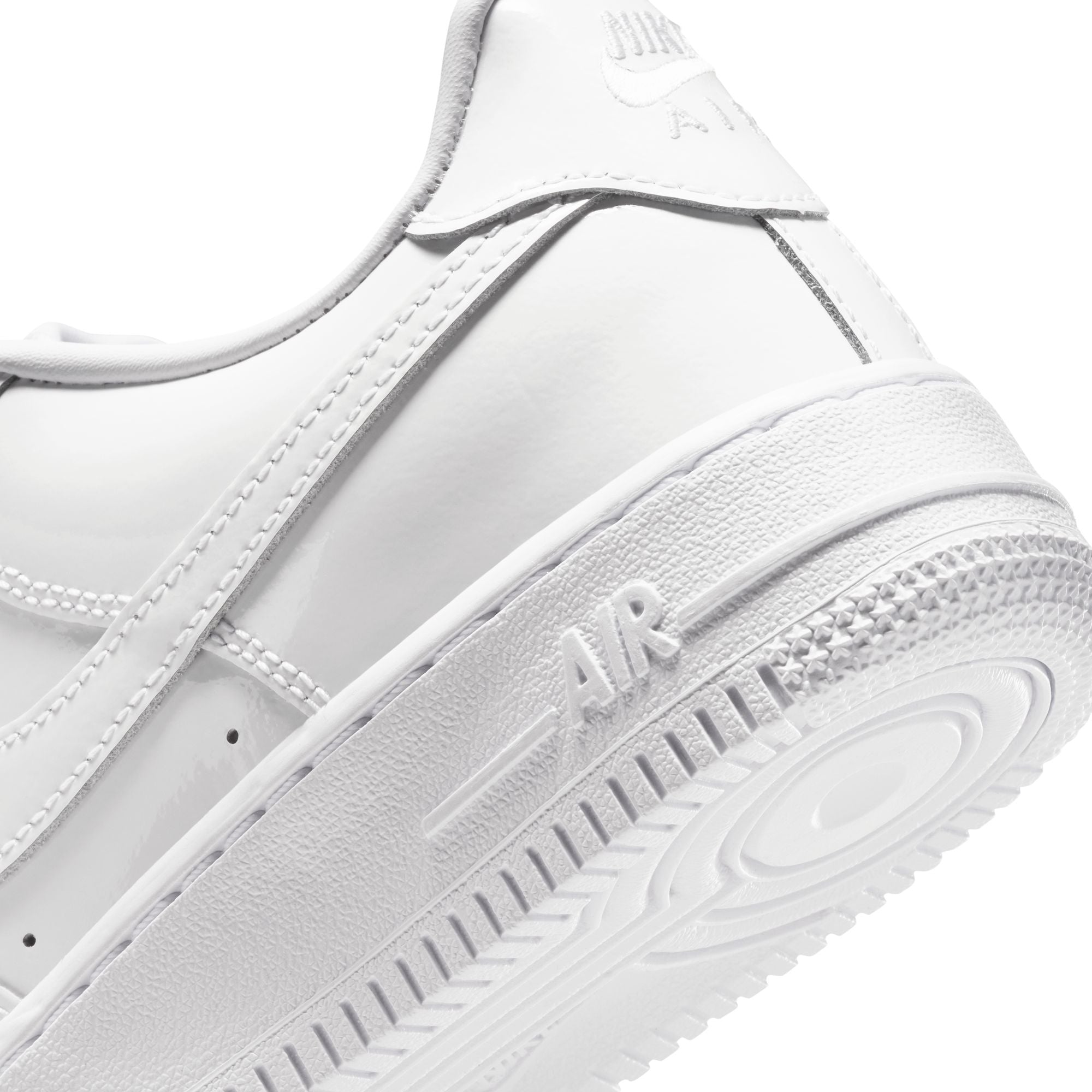 Nike Air Force 1 Low Patent Leather GS White White IV2448-100 | Pro Feet