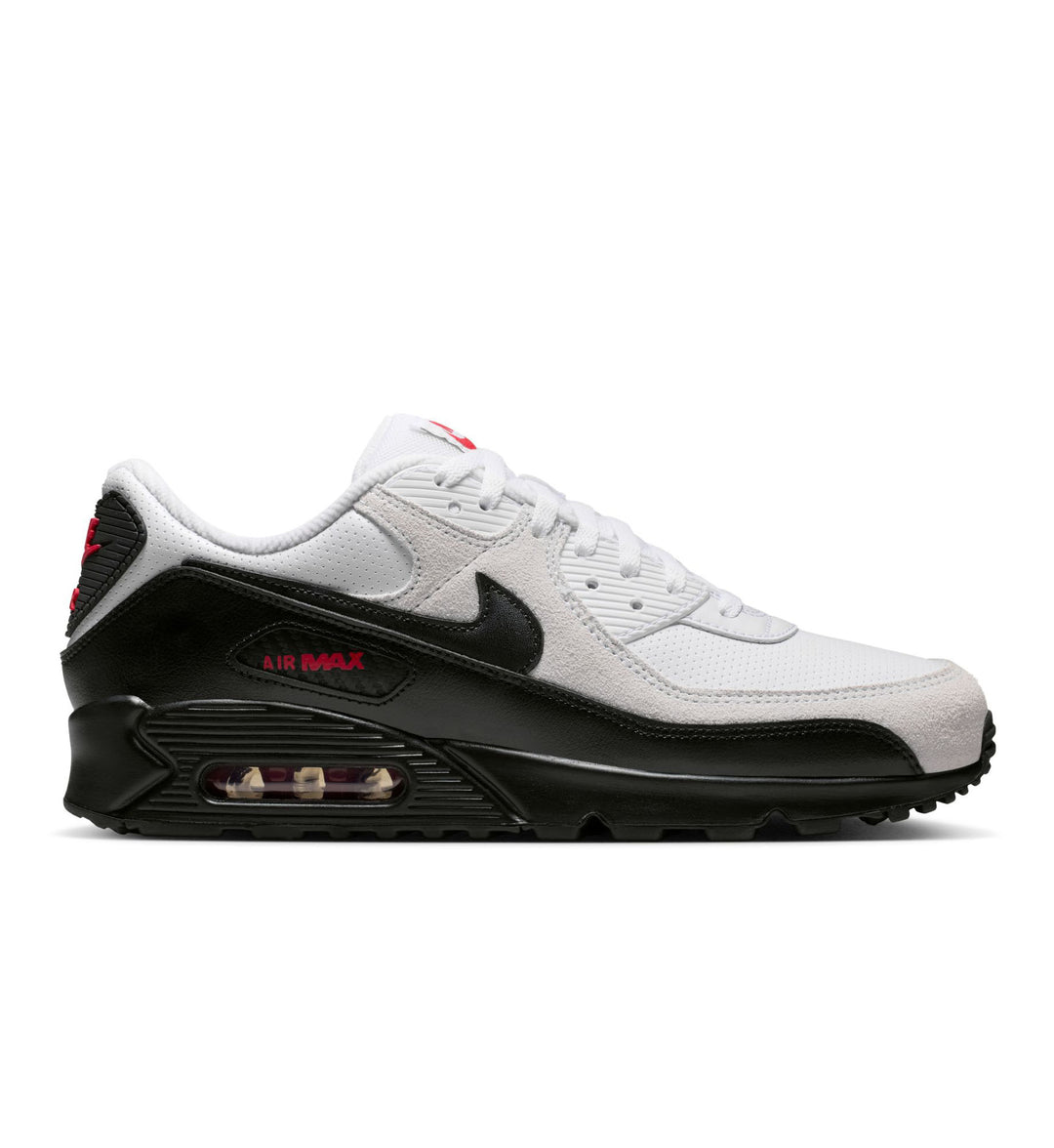 Nike Air Max 90 White Black University Red IV2867-100 | Pro Feet