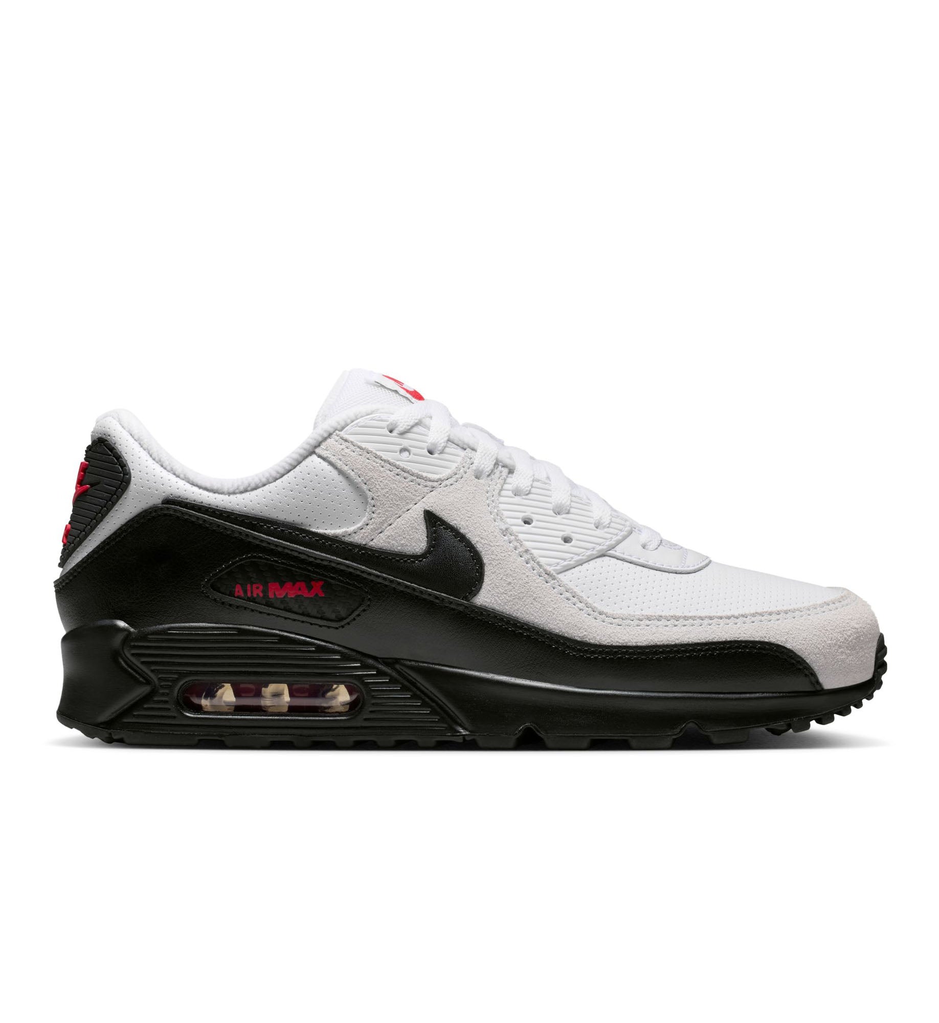 Nike Air Max 90 White Black University Red IV2867-100 | Pro Feet