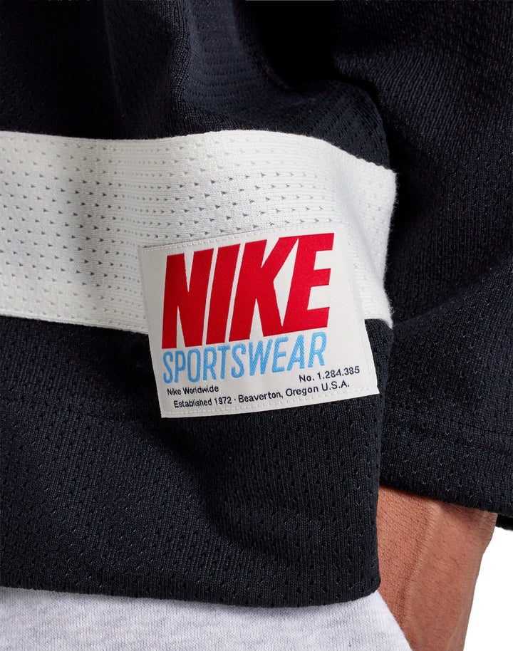 Nike Sportswear Club Men’s Hockey Jersey Black Old Royal Sail University Red IV4850-010 | Pro Feet