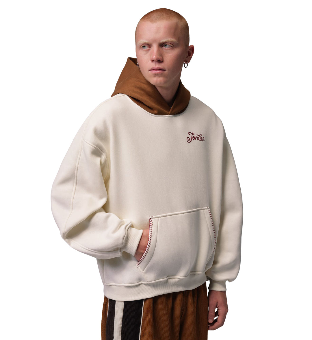 Jordan Brooklyn Fleece Men’s Oversized Pullover Hoodie Soft Pearl Light British Tan IV4902-047 | Pro Feet