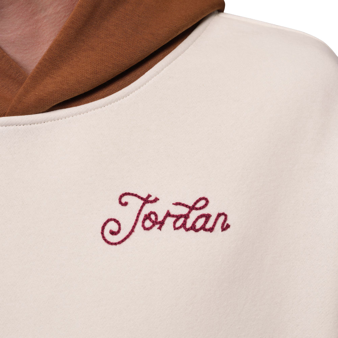 Jordan Brooklyn Fleece Men’s Oversized Pullover Hoodie Soft Pearl Light British Tan IV4902-047 | Pro Feet