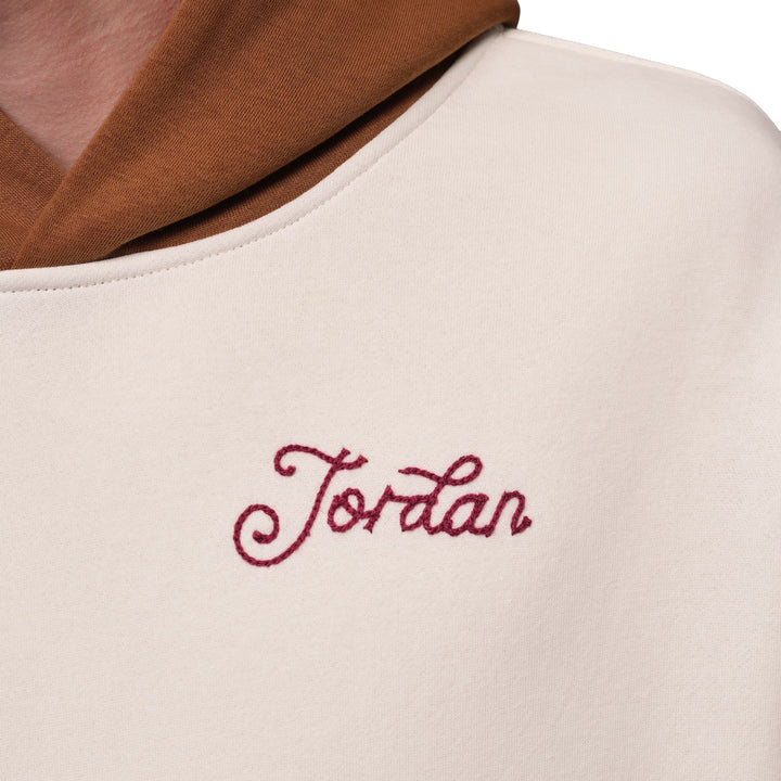 Jordan Brooklyn Fleece Men’s Oversized Pullover Hoodie Soft Pearl Light British Tan IV4902-047 | Pro Feet