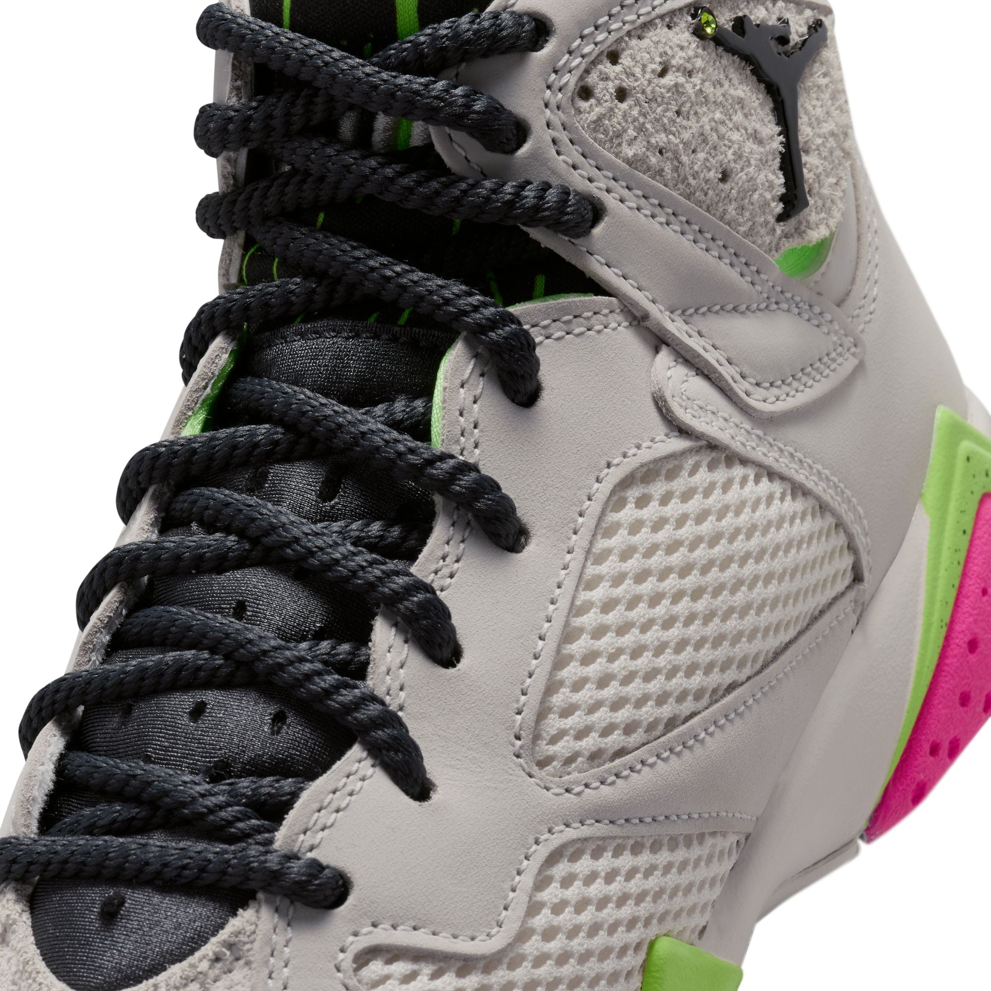 Air Jordan 7 Retro 'Tennis Day' GS Phantom Anthracite Lime Blast Pink Blast IV6509-030 | Pro Feet