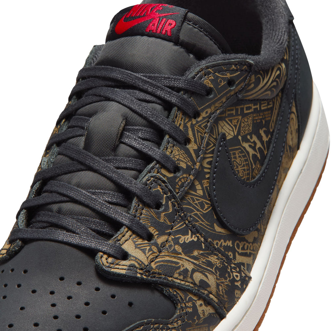 Air Jordan 1 Low OG Laser Black Varsity Red Summit White IV6750-001 | Pro Feet